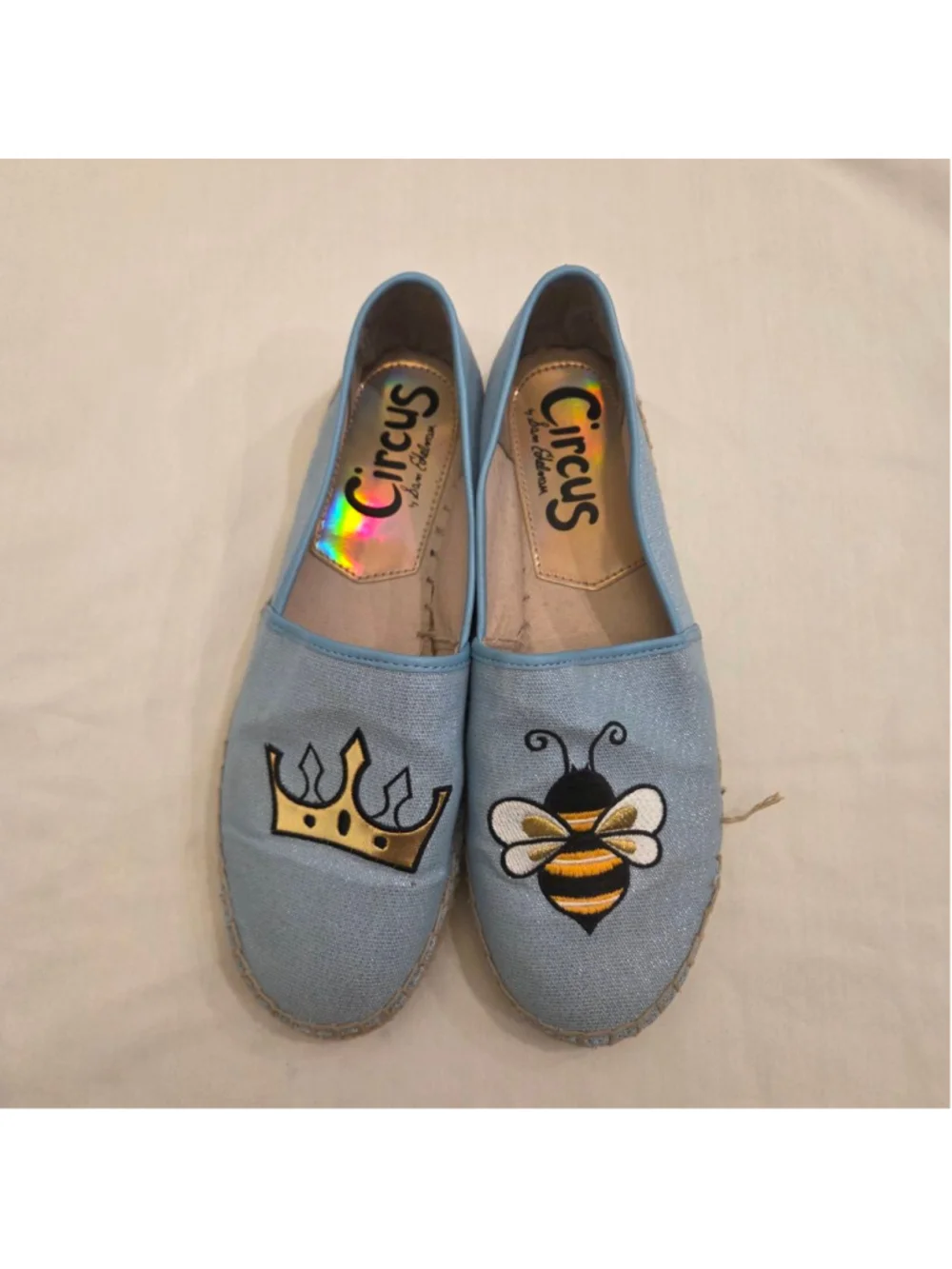 Circus by Sam Edelman Light Blue Queen Bee Espadrilles Size 8.5